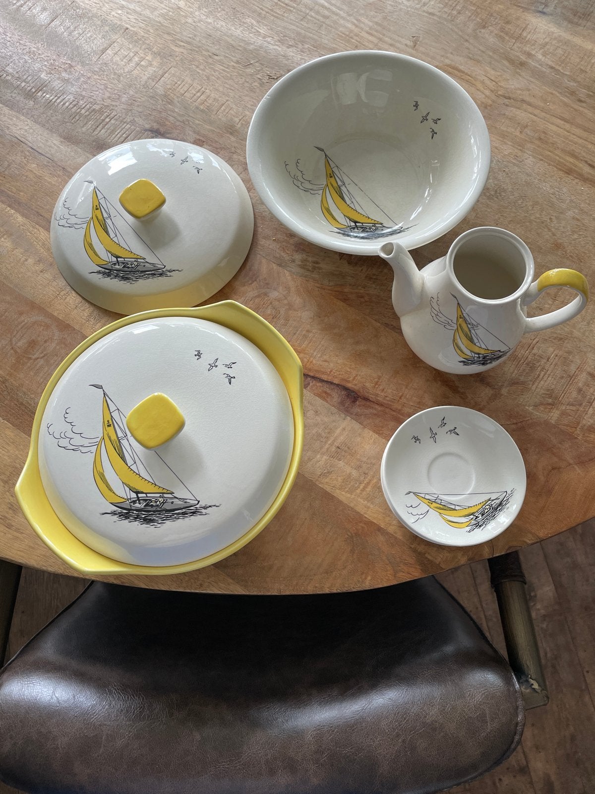 Vintage Palissy 'Golden Regatta' servies set, Antiek en Kunst, Ophalen