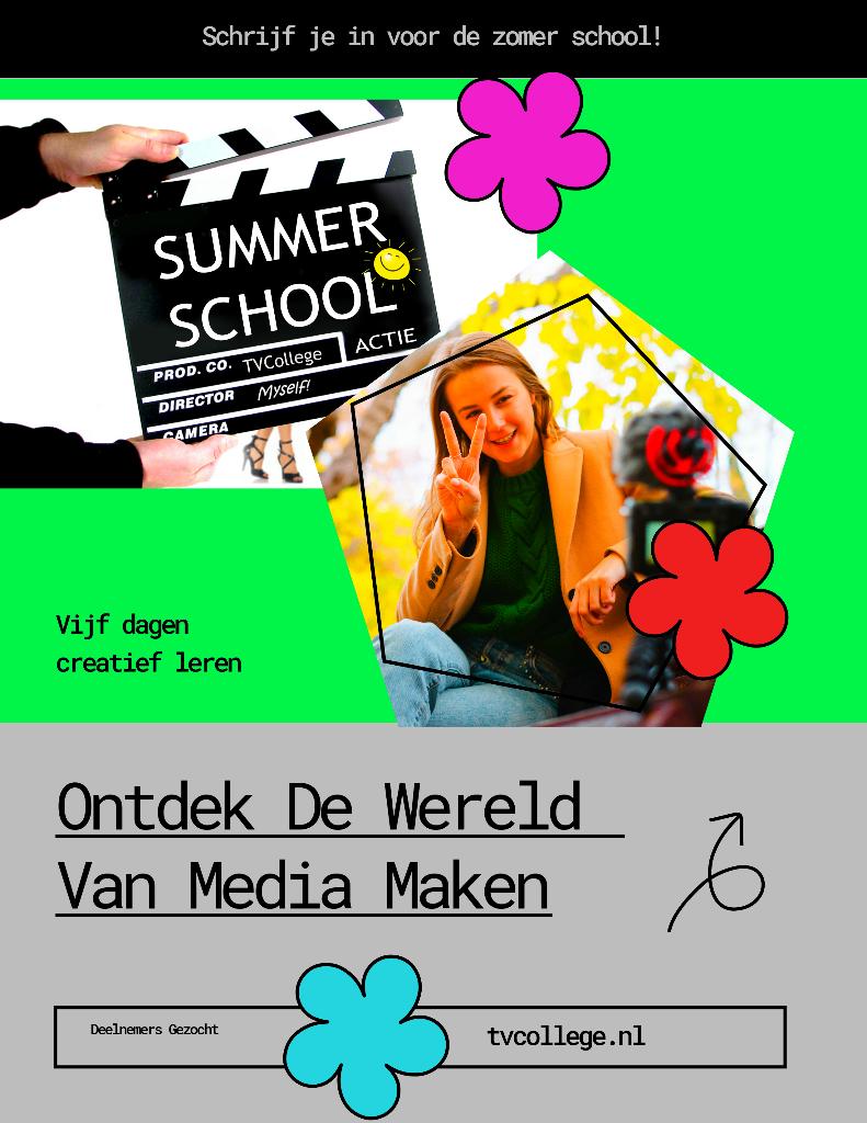 Summer School TVCollege 2026, Ophalen, Nieuw