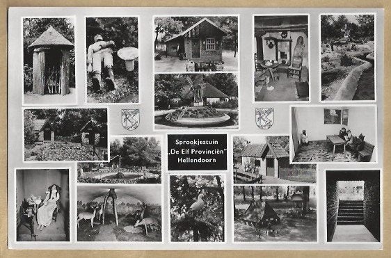 Ansichtkaart Sprookjestuin De Elf Provinciën Hellendoorn, Ophalen of Verzenden, 1960 tot 1980, Ongelopen, Overijssel