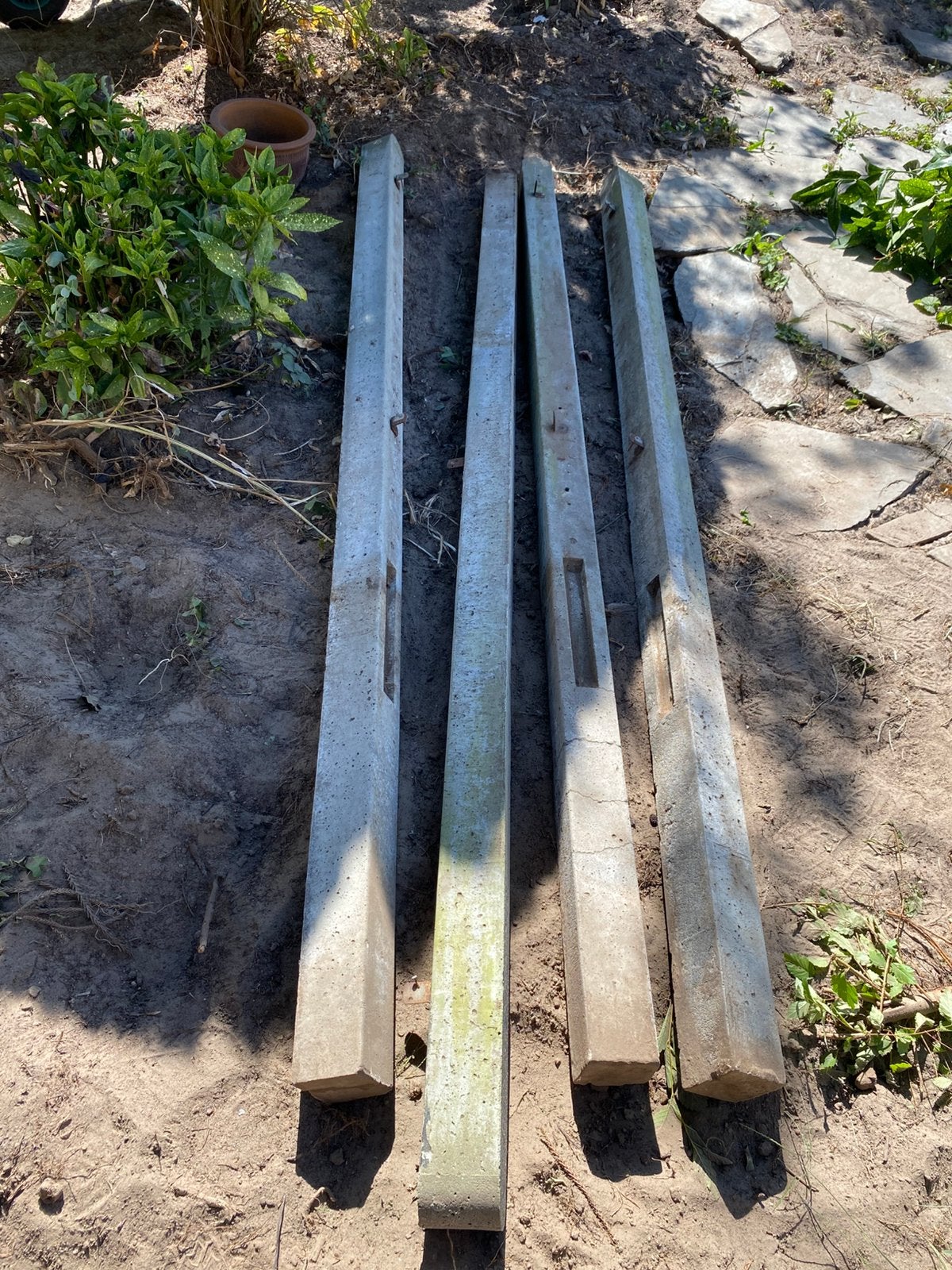 Betonpalen voor schutting, Ophalen, Gebruikt, 250 cm of meer, Palen