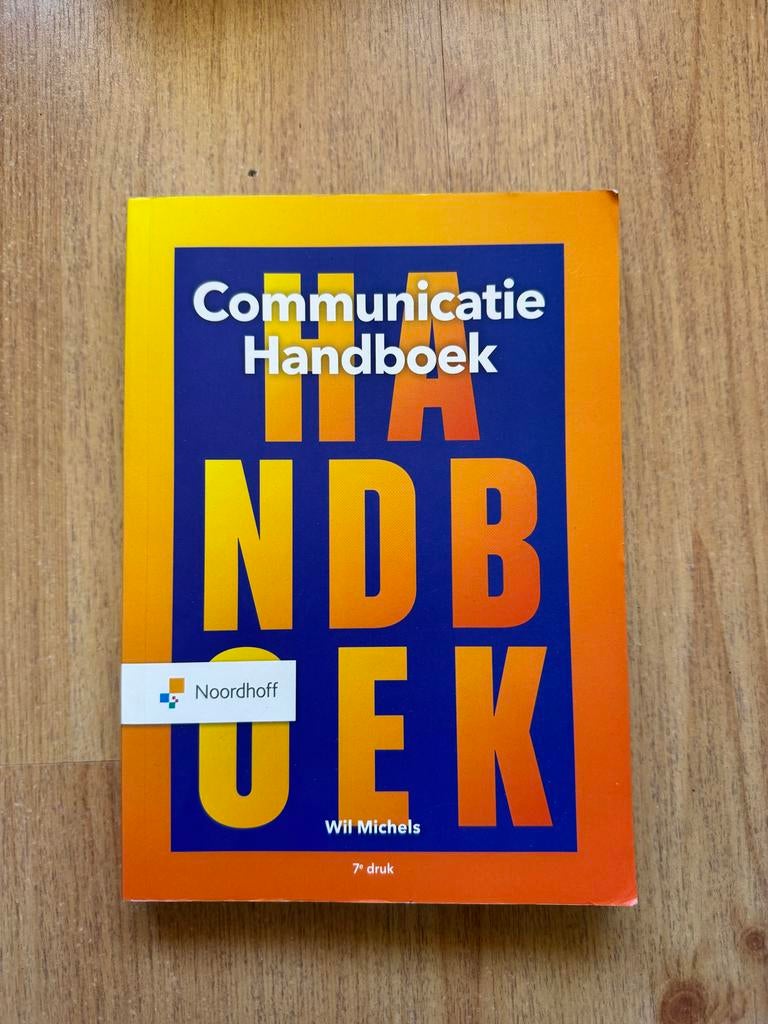 Communicatie Handboek - Wil Michels (7e druk), Ophalen of Verzenden, Gamma, Gelezen, HBO