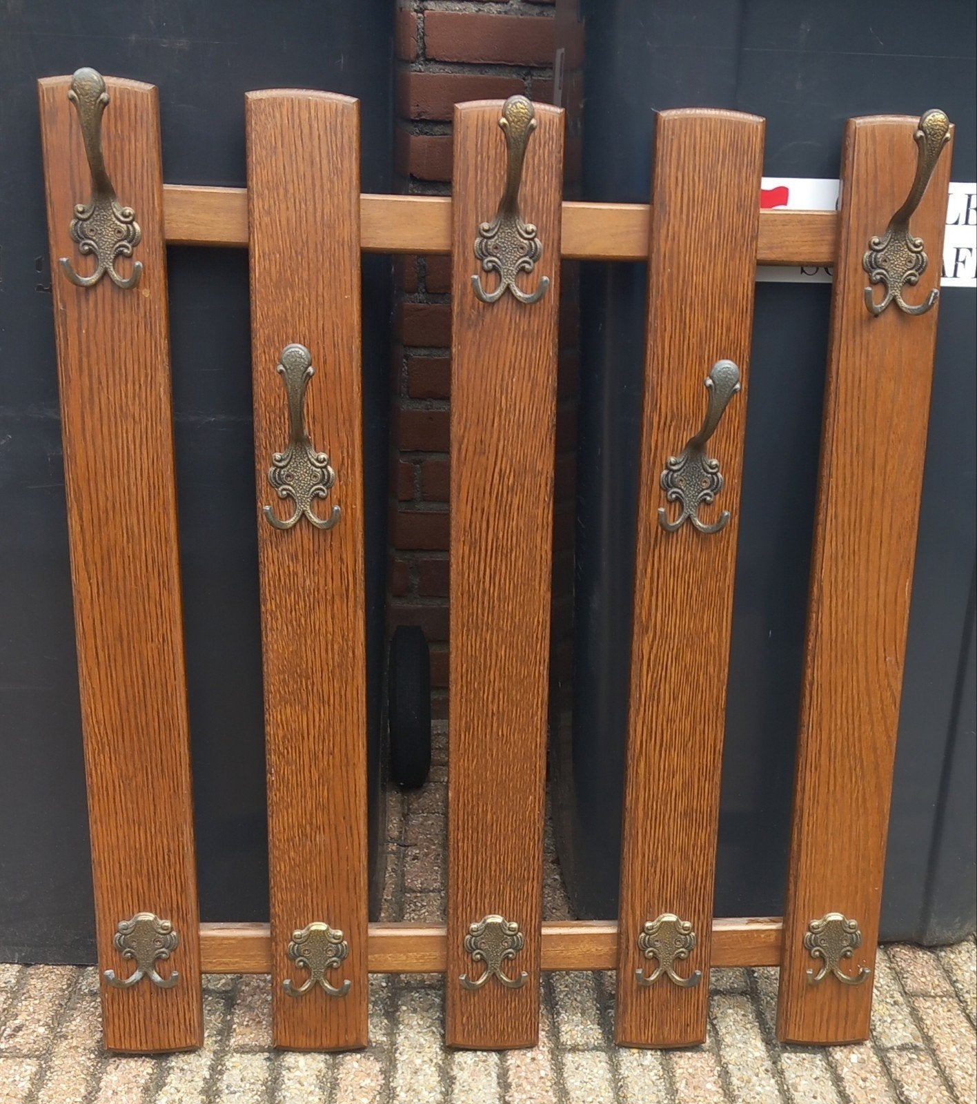 Antiek kapstok, Huis en Inrichting, Woonaccessoires | Kapstokken, Ophalen, Hout, Wandkapstok, Minder dan 100 cm