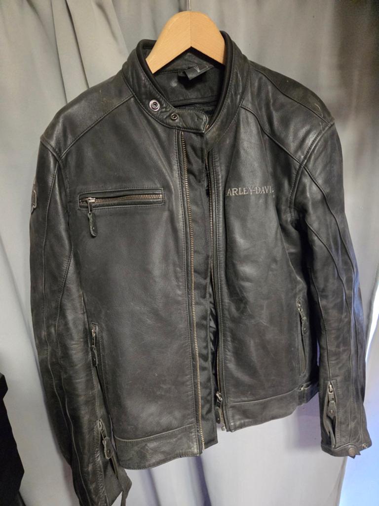 HARLEY-DAVIDSON SKULL LEATHER Jacket, Motoren, Kleding | Motorkleding, Ophalen, Hd, Hd, Jas | leer