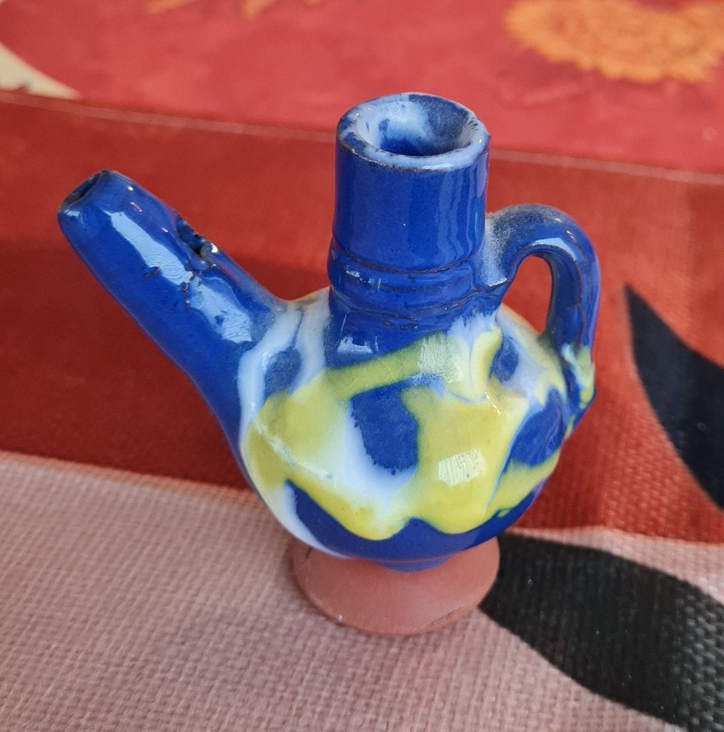 Vogelfluit - in de vorm van een kannetje, Antiek en Kunst, Ophalen of Verzenden