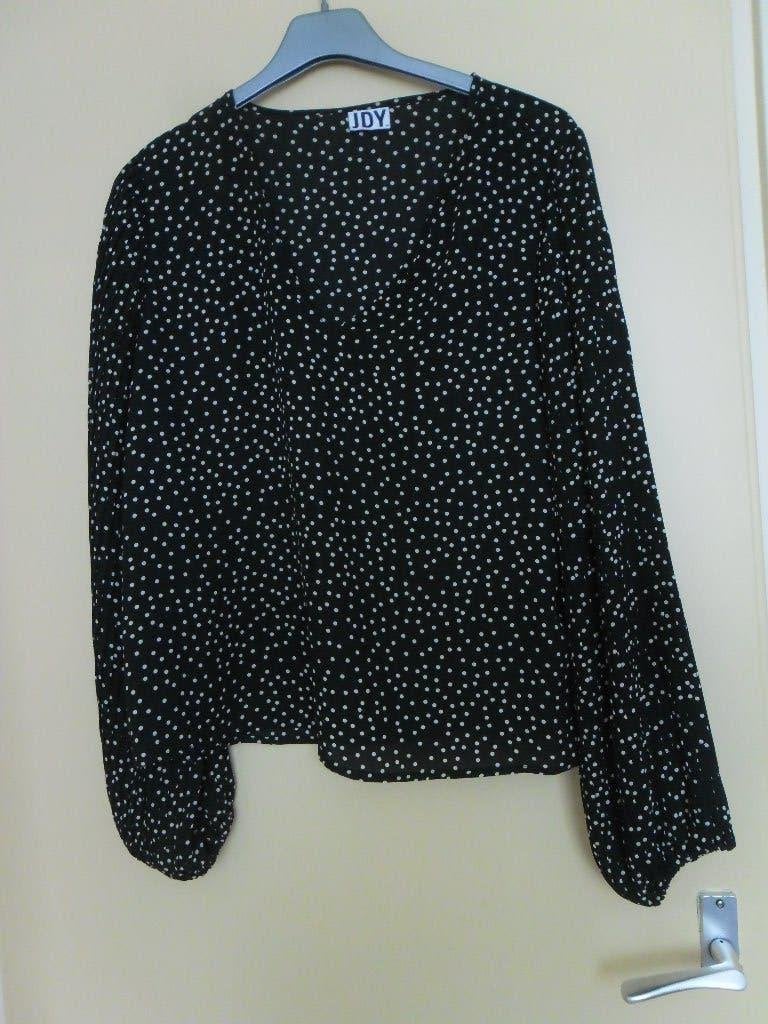 z.g.a.n. dames blouse Maat L, Zwart, Maat 42/44 (L), Ophalen of Verzenden, Zo goed als nieuw