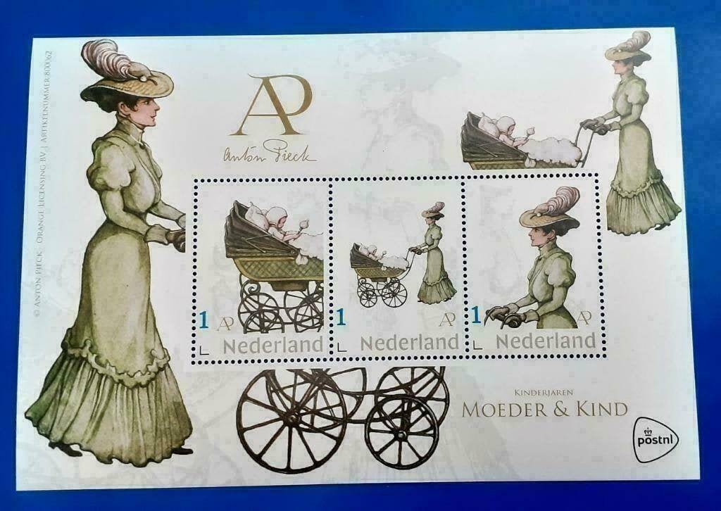 Anton Pieck – Moeder &  Kind (postzegelvel), Postzegels en Munten, Postzegels | Nederland, Verzenden, Na 1940, Postfris