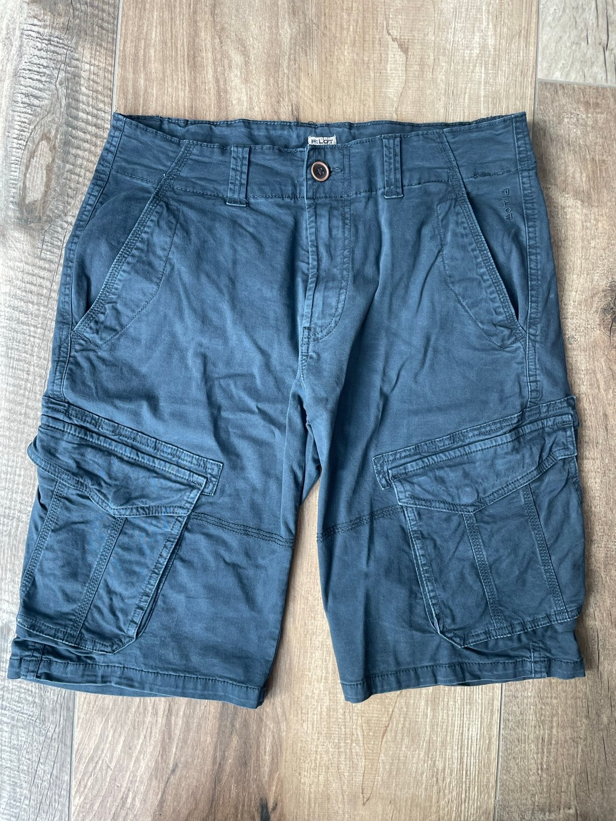 Pilot Cargo Shorts/Korte broek donkerblauw Maat S, Ophalen of Verzenden, Gedragen, Maat 46 (S) of kleiner, Blauw