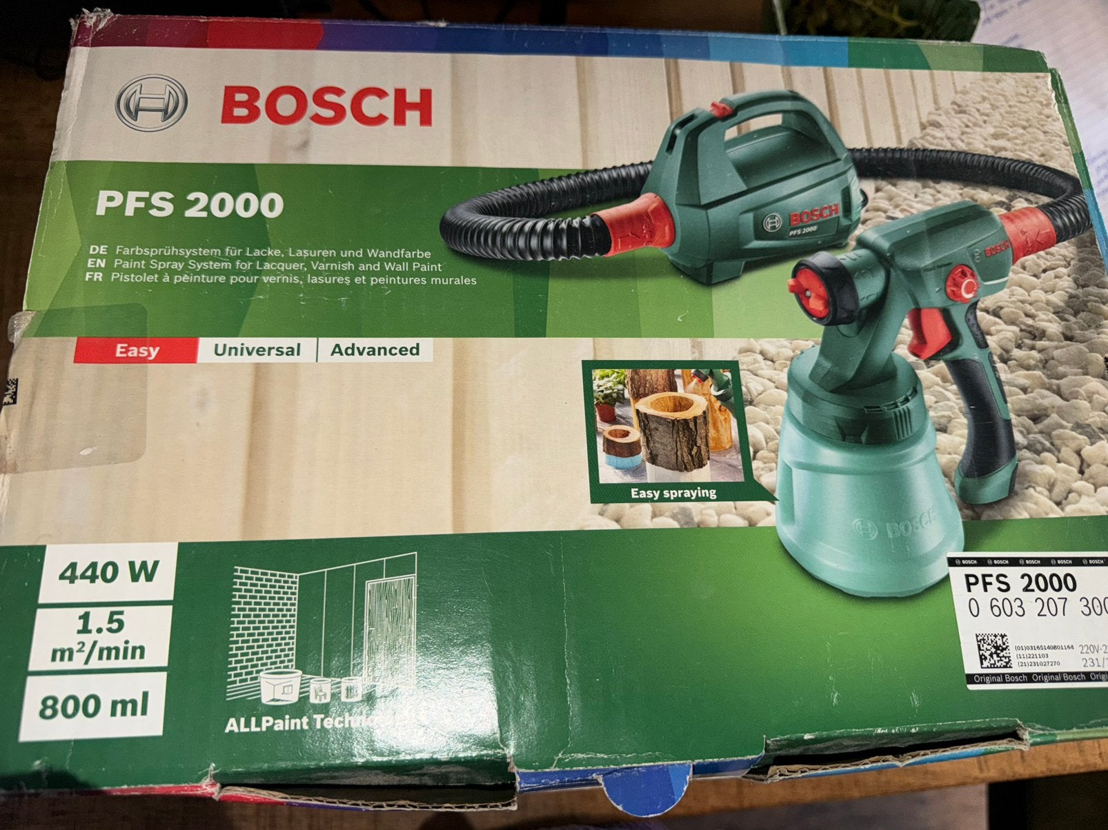 Bosch verfspuit PFS 2000, Ophalen of Verzenden, Zo goed als nieuw, Elektrisch