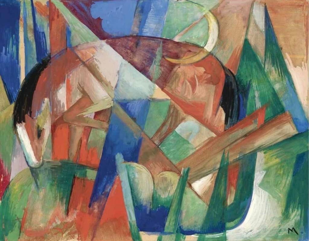 Franz Marc Fabulous Animal II Horse Print, Ophalen of Verzenden