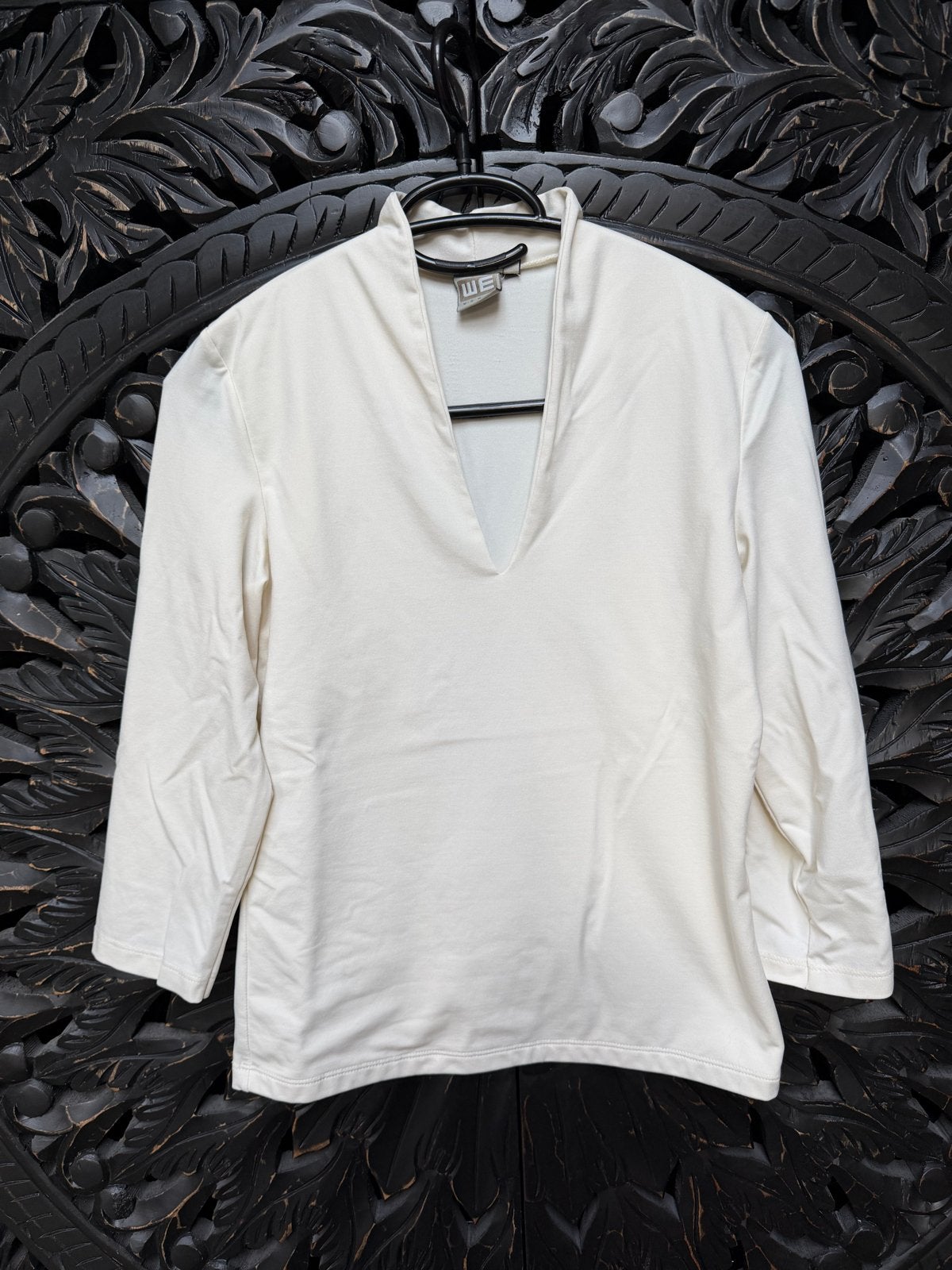 WE Women Witte Top Maat M, Maat 38/40 (M), Wit, Ophalen of Verzenden, Lange mouw