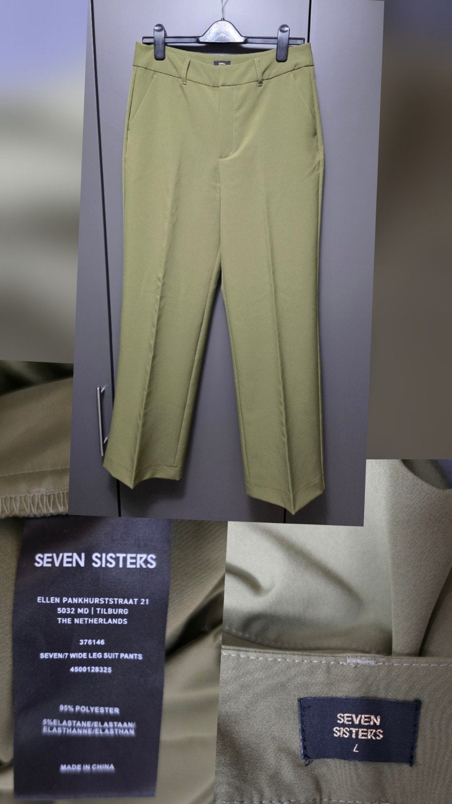 Seven Sisters Wide Leg Suit Broek - Maat L, Kleding | Dames, Ophalen of Verzenden