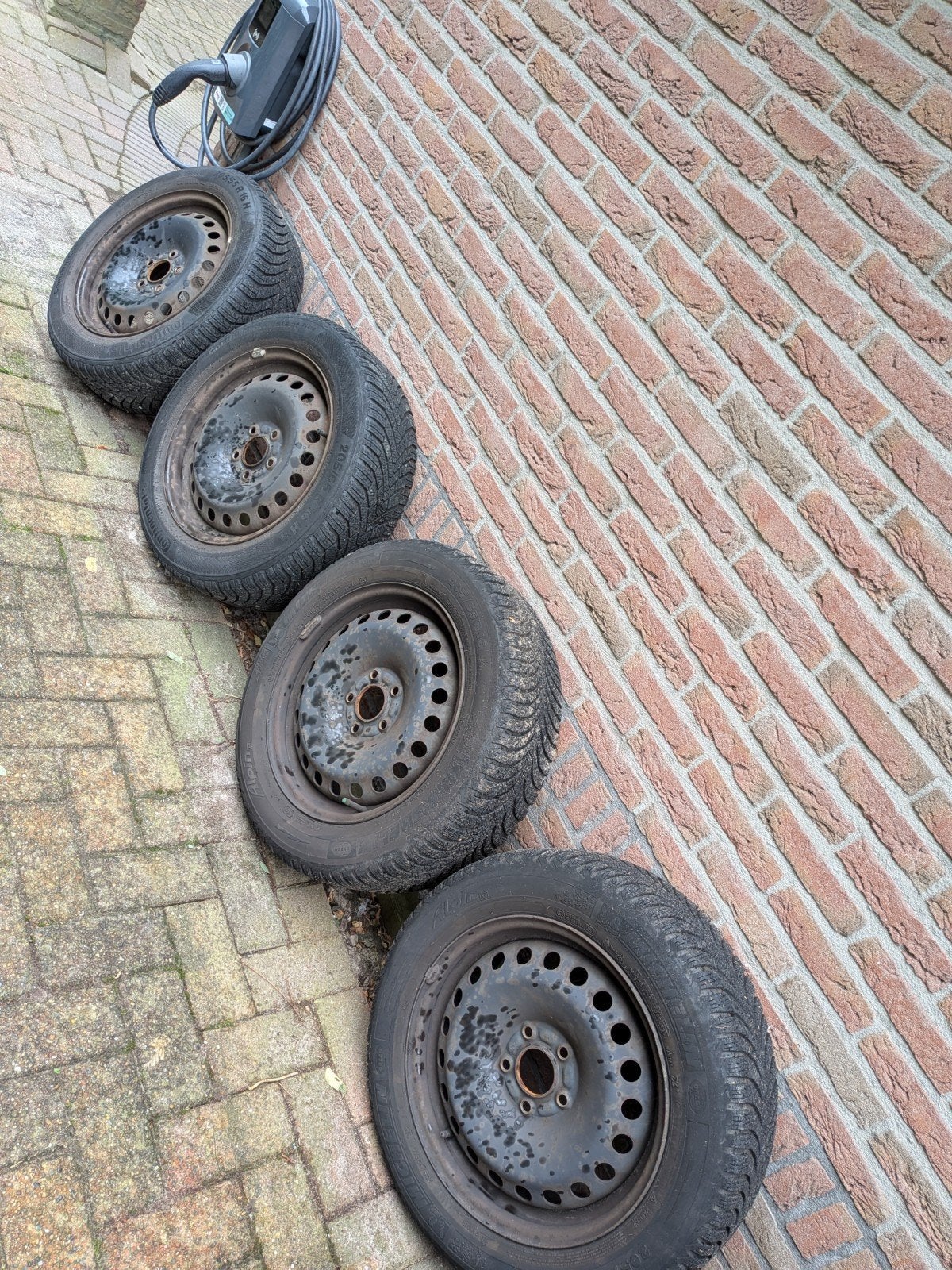 4 winterbanden oa Ford Focus, Ophalen, Gebruikt