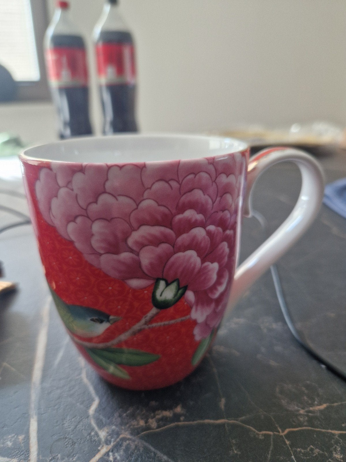 Pip Studio XL Blushing Birds Mokken Rood 450ml - 5 Stuks, Nieuw, Ophalen of Verzenden, Overige stijlen, Kop(pen) en/of Schotel(s)