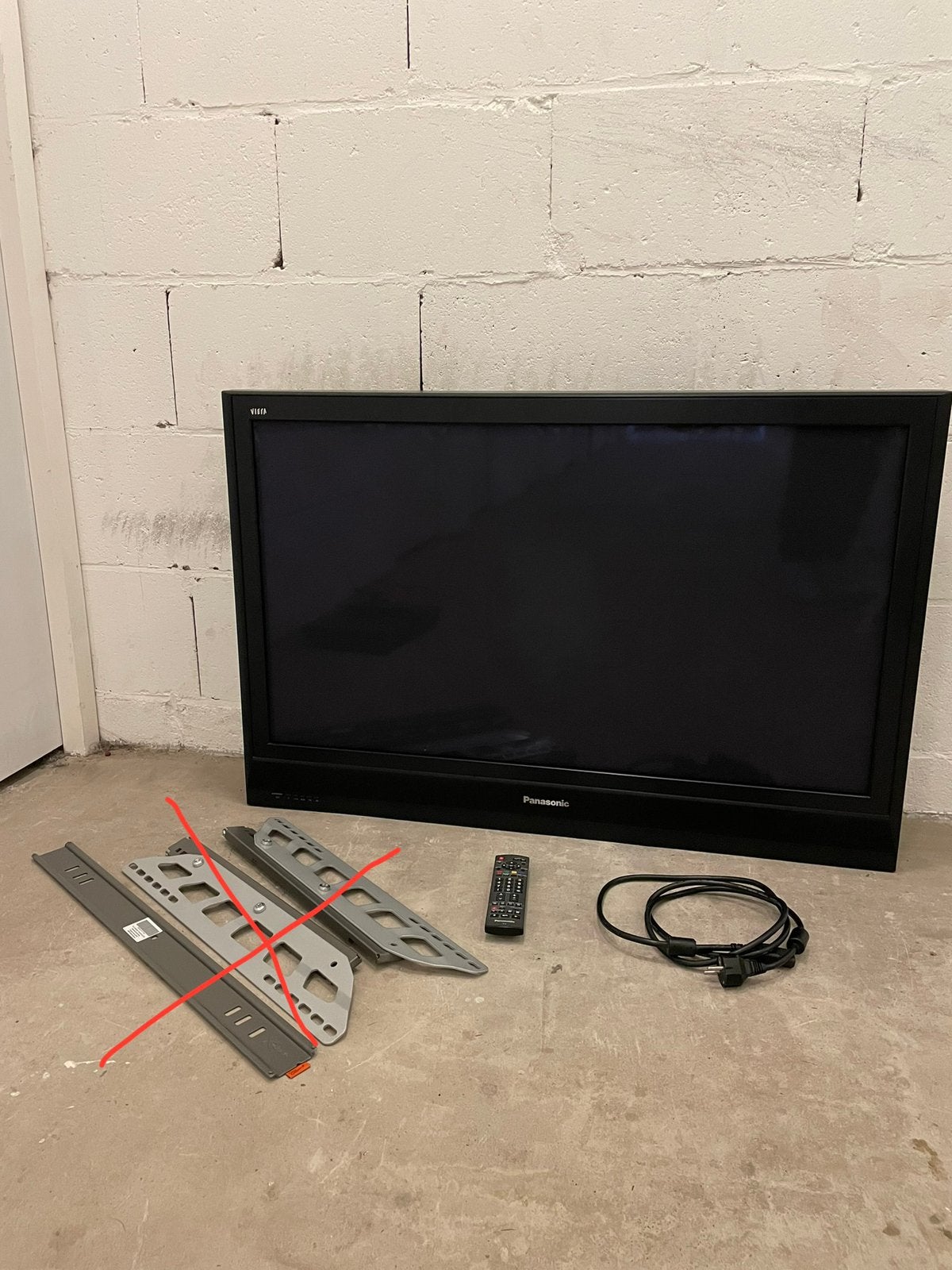 Panasonic th-42pv7f, hd plasma 42” tv met afstandsbediening, Ophalen, Zo goed als nieuw, 100 Hz, Panasonic