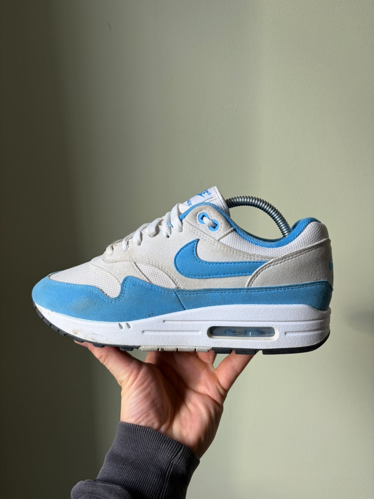 Nike Air Max 1 University Blue / 42, Blauw, Ophalen of Verzenden, Sneakers of Gympen, Zo goed als nieuw