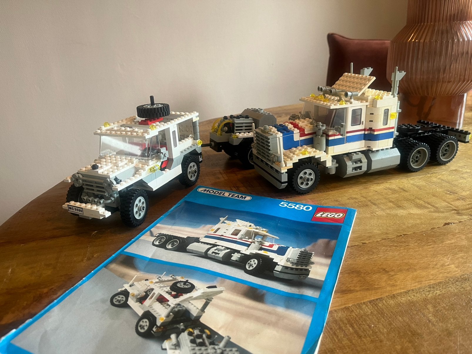 Lego modelteam 5580, truck en jeep, Ophalen of Verzenden, Zo goed als nieuw