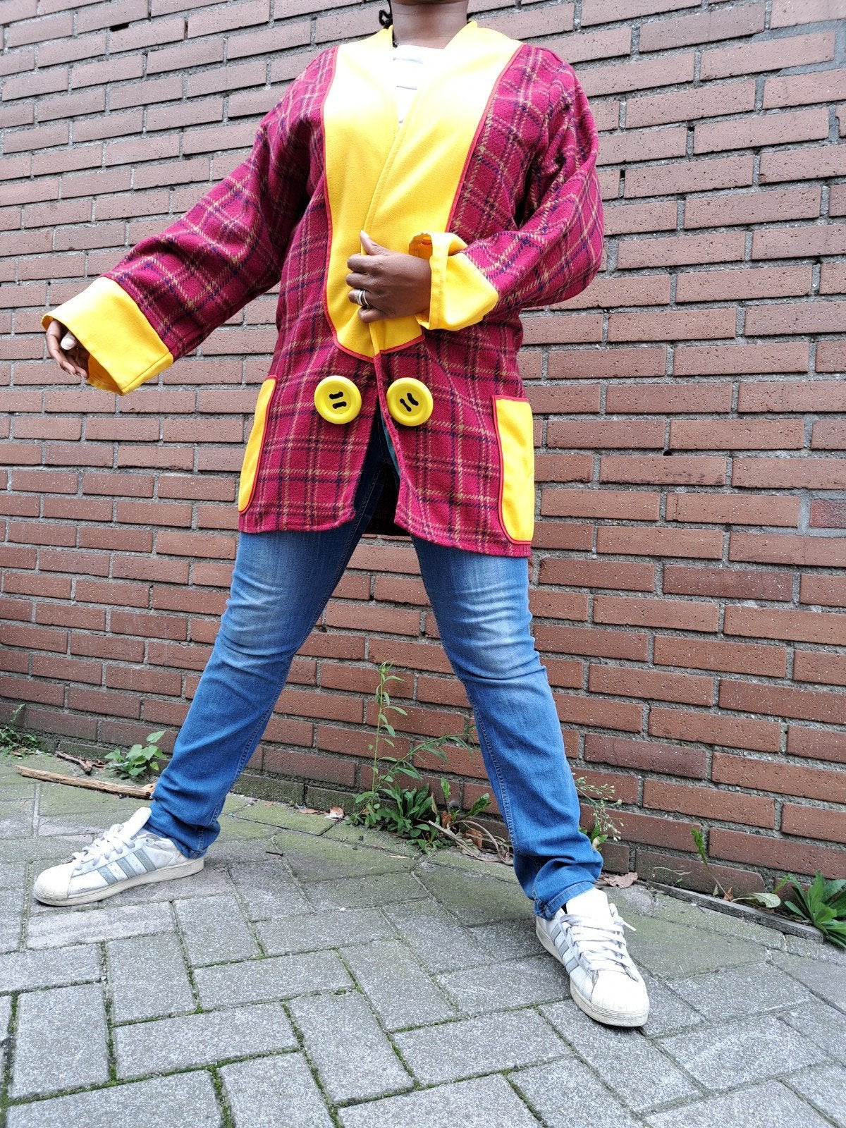 Clownsjas wollig maat 50, Ophalen, Kostuum, Carnaval