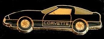 Corvette pin- zwart, Verzenden, Nieuw, Transport, Speldje of Pin