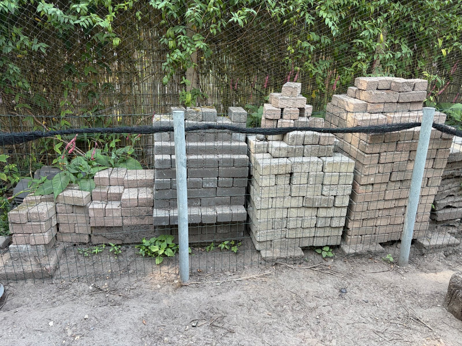 Gebruikte bestrating: diverse kleuren, Tuin en Terras, Ophalen, Gebruikt, 10 m² of meer, Klinkers