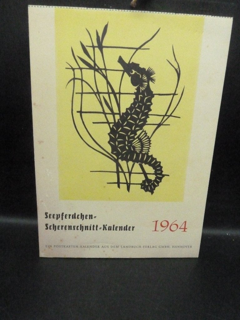 Vintage postkaarten kalender 1964 knipsels, Ophalen of Verzenden