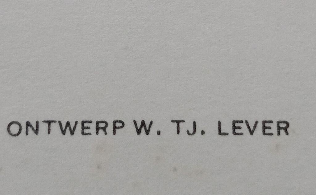 Feiko Wierstra prentkaart knipkunst W.Lever gesigneerd, Ophalen of Verzenden