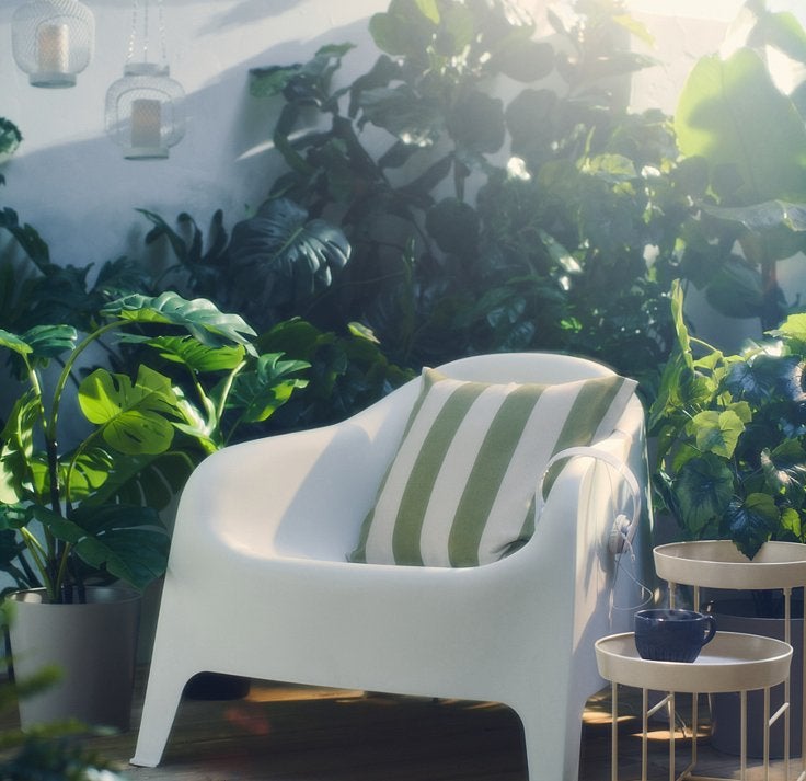 2 Nieuwe IKEA Skarpo tuinstoelen fauteuil wit, Tuin en Terras, Tuinstoelen, Ophalen, Nieuw, Kunststof