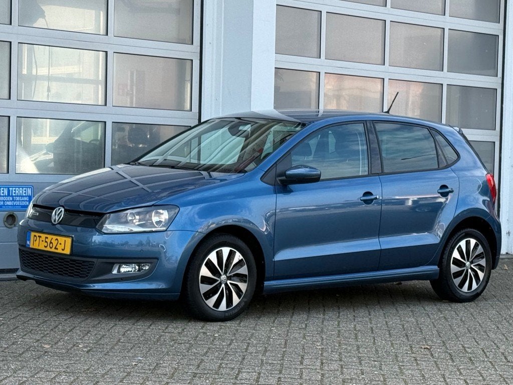 Volkswagen POLO 1.0 TSI 95PK BlueMotion 5-Drs Airco Navi Pdc, Auto's, Voorwielaandrijving, 95 pk, Blauw, Origineel Nederlands
