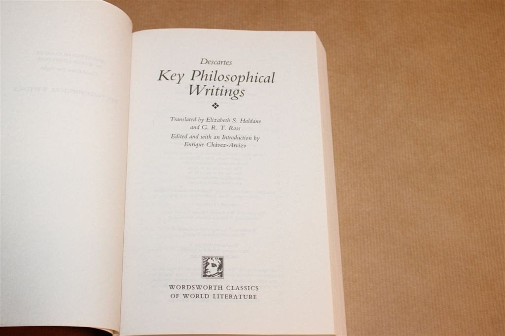 Descartes, Key Philosophical Writings — Wordsworth 1997, Ophalen of Verzenden, Zo goed als nieuw