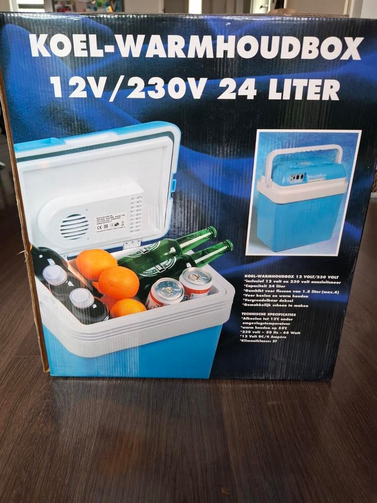 Koel-warmhoudbox 24L - 12V/230V voor auto en thuis, Ophalen of Verzenden, Nieuw, Koelbox, Elektrisch