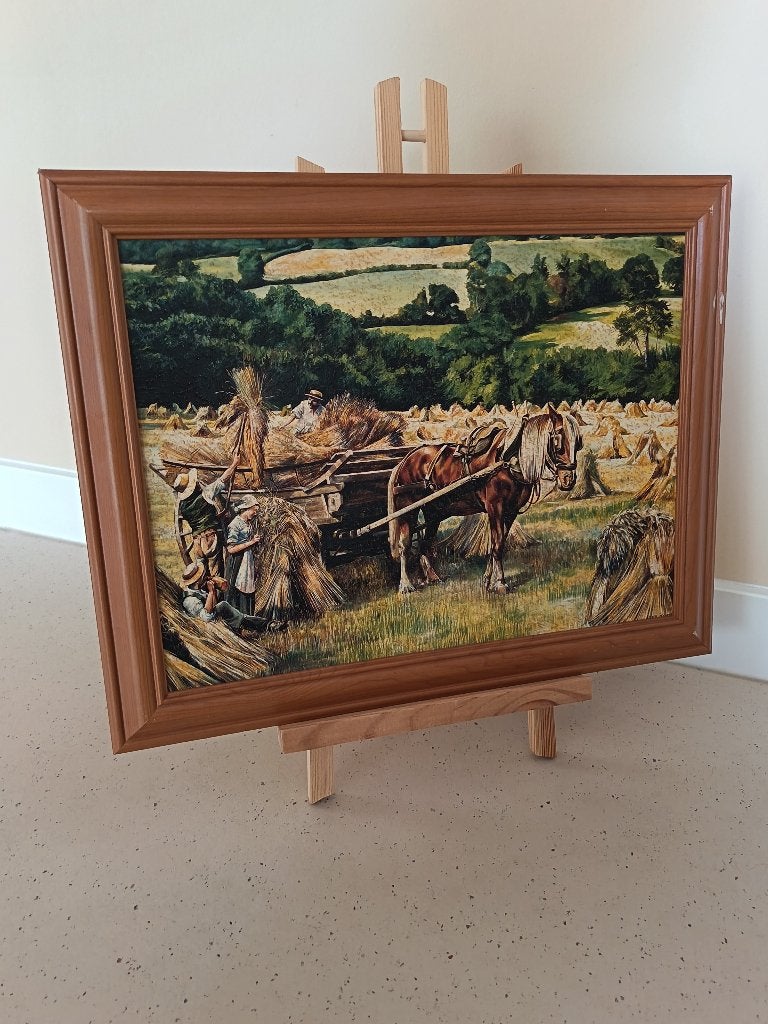 Schilderij boerenpracht in lijst, Ophalen of Verzenden