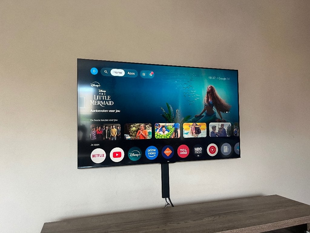 Tv 65inch, LED, 50 Hz, Zo goed als nieuw, 100 cm of meer