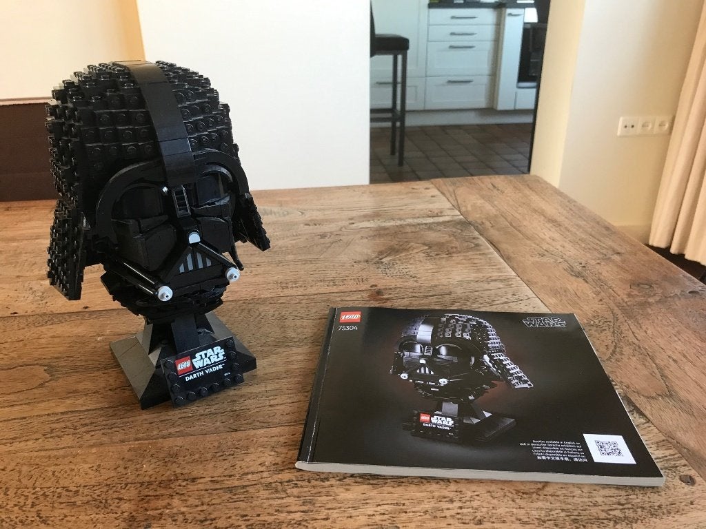 Lego Star Wars 75304 Darth Vader Helm met boekje, Kinderen en Baby's, Speelgoed | Duplo en Lego, Star Wars, Lego, Compleet, Ophalen of Verzenden