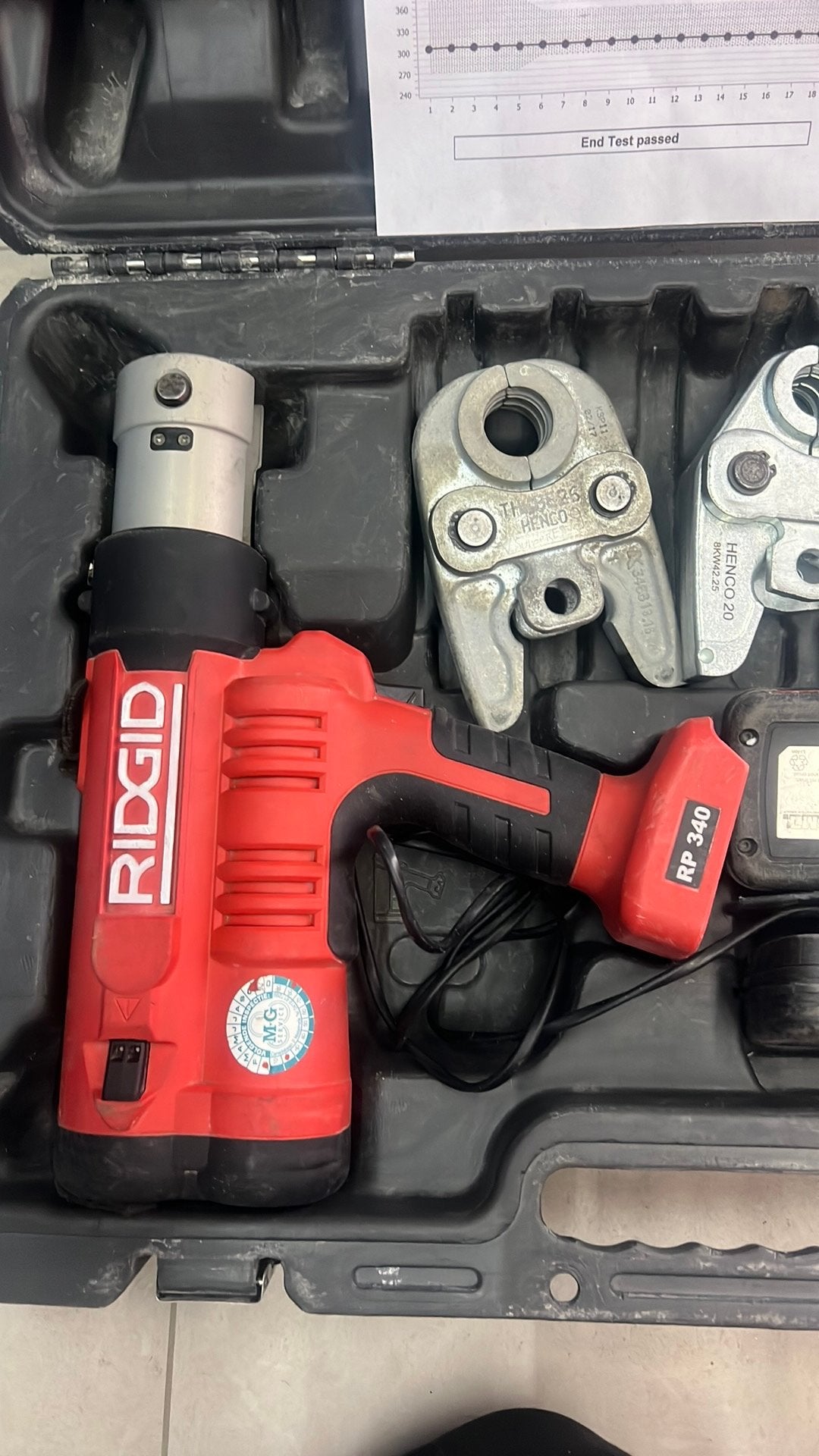 Perstang ridgid PR 340, Ophalen of Verzenden, Zo goed als nieuw, Overige typen