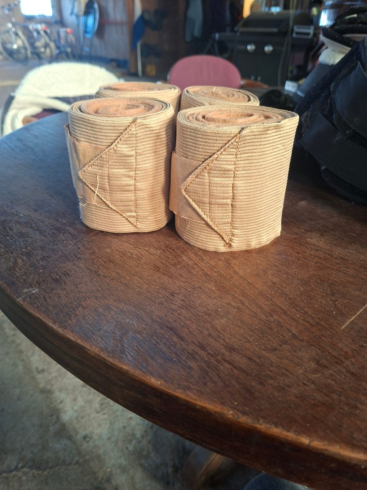 bandages creme/oranje, Gebruikt, Bandages, Overige maten, Ophalen of Verzenden