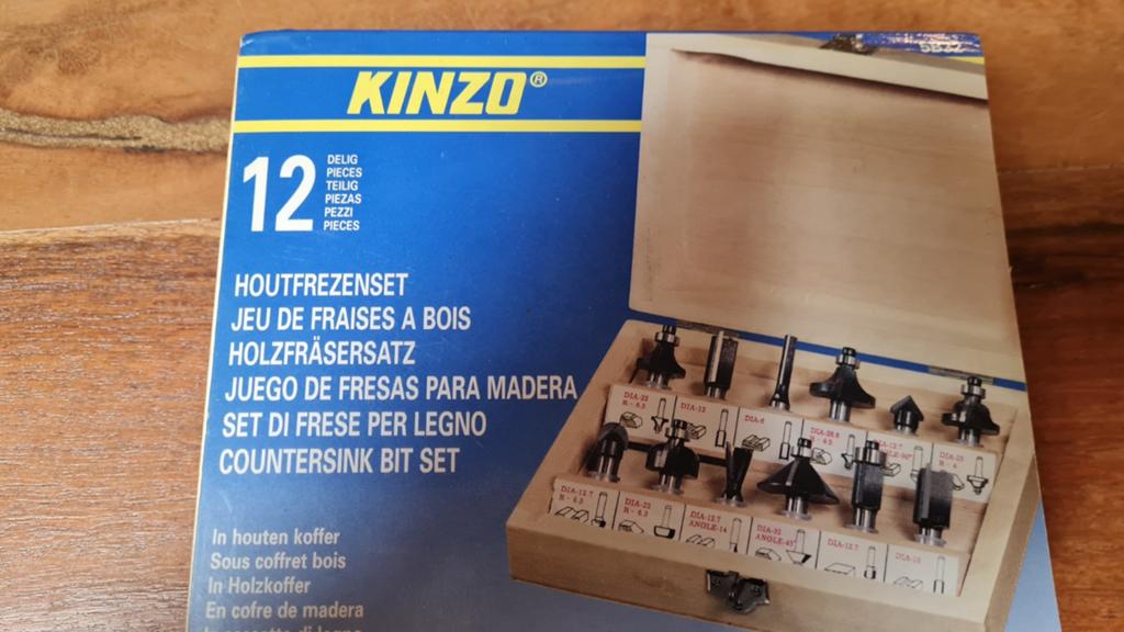 Kinzo houtfrezenset, Doe-het-zelf en Verbouw, Gereedschap | Freesmachines, Ophalen of Verzenden