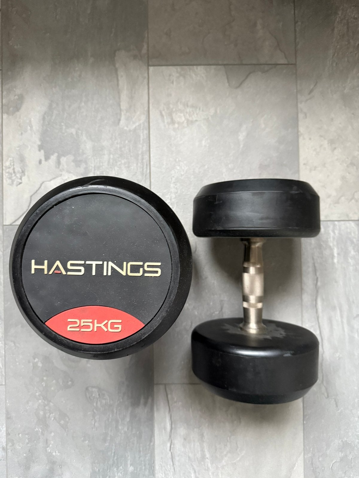 Hastings 25kg, Sport en Fitness, Ophalen, Zo goed als nieuw, Dumbbell