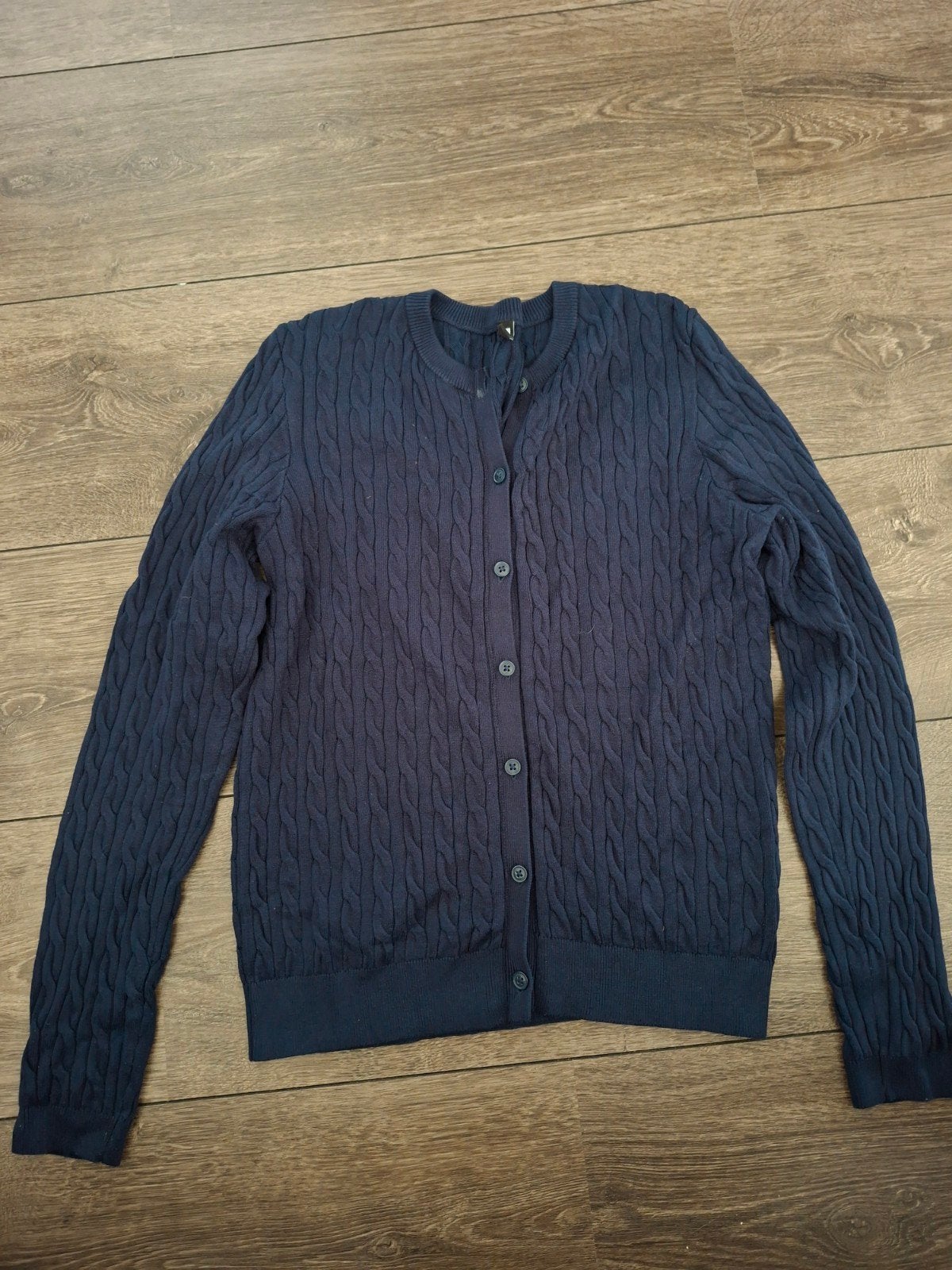 Hema kabelvest donkerblauw maat S, Kleding | Dames, Hema, Ophalen of Verzenden, Maat 36 (S), Blauw