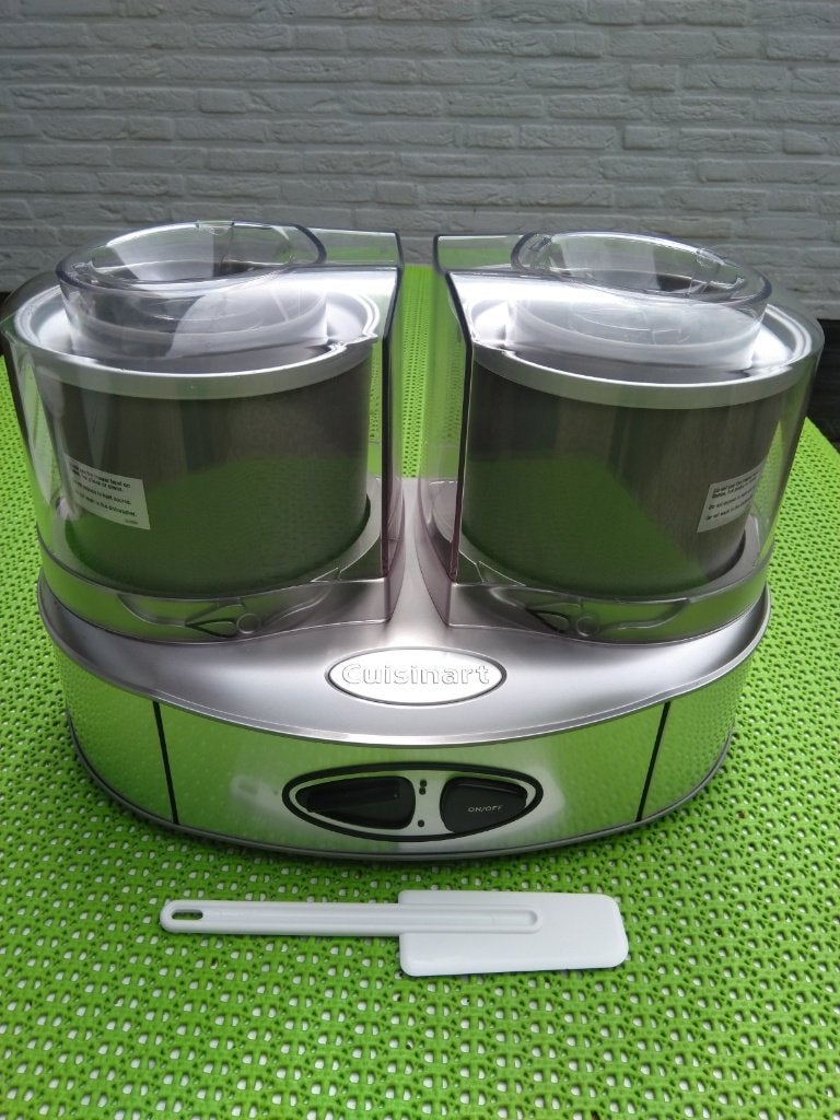 Cuisinart Duo IJsmachine - maak twee smaken tegelijk!, Ophalen, Zo goed als nieuw, Koelelement