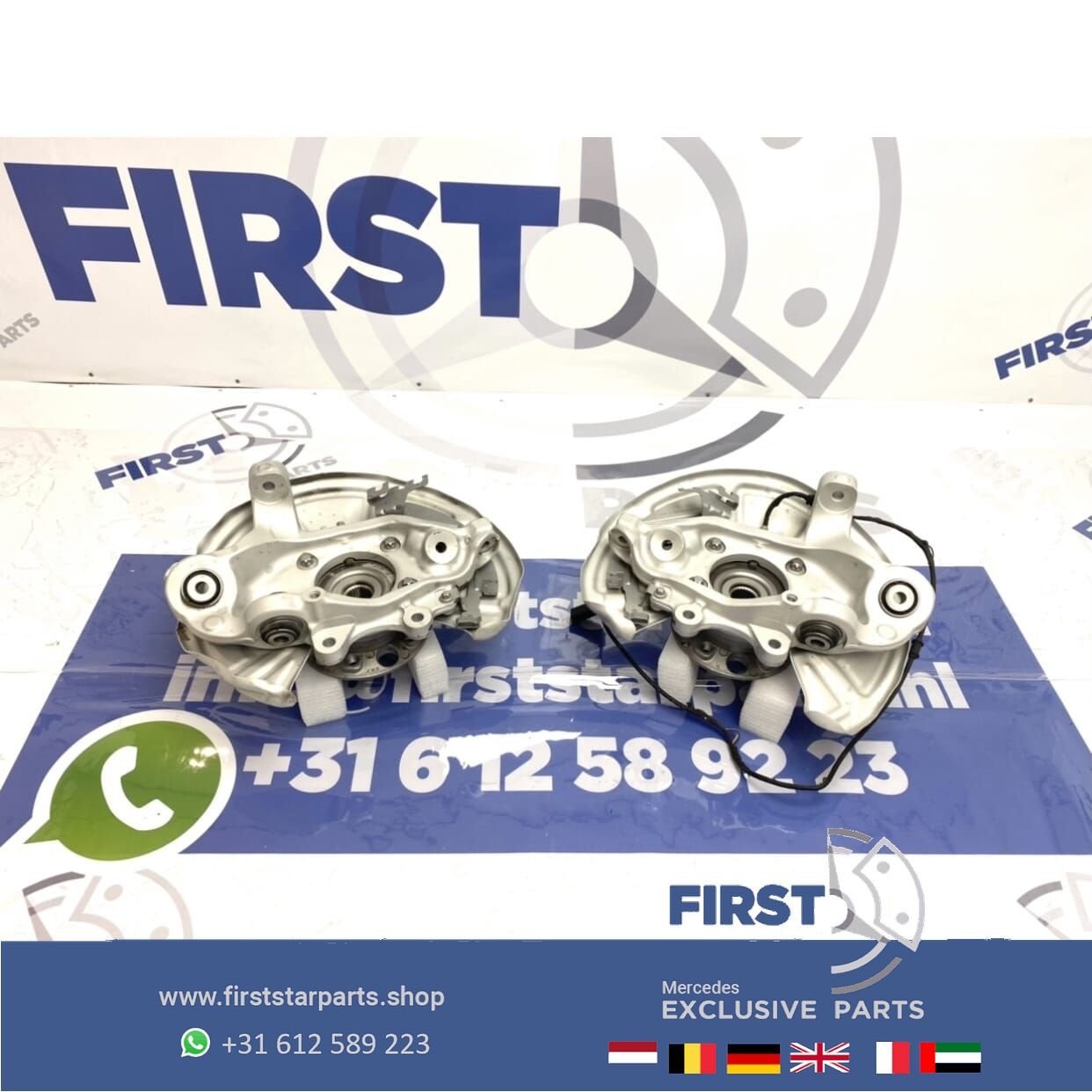 W205 C63 C63s AMG FUSEE WIELLAGER LINKS + RECHTS ACHTER SET, Auto-onderdelen, Ophanging en Onderstel, Gebruikt, -, Ophalen of Verzenden
