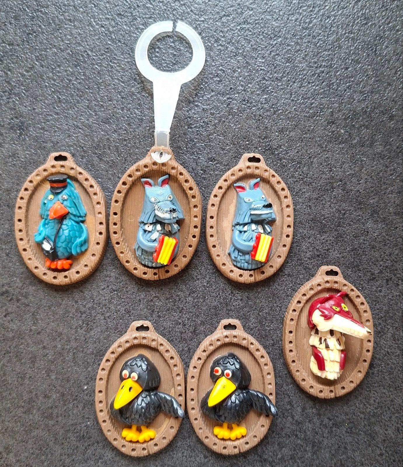 6 x Vintage Fabeltjeskrant schildjes (1968) Sunlight, Ophalen of Verzenden