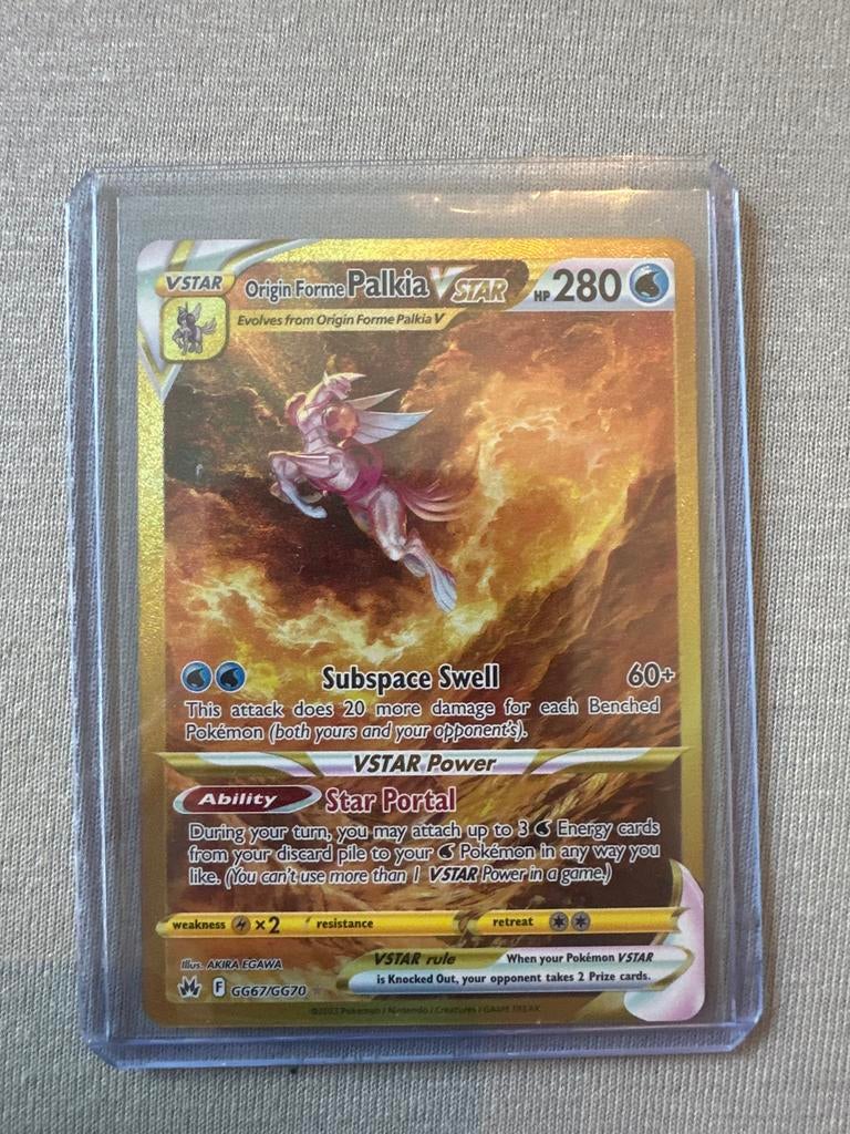 Origin Forme Palkia VSTAR Secret Rare Holofoil CRZ:GG GG67/G, Ophalen of Verzenden, Zo goed als nieuw, Losse kaart, Foil
