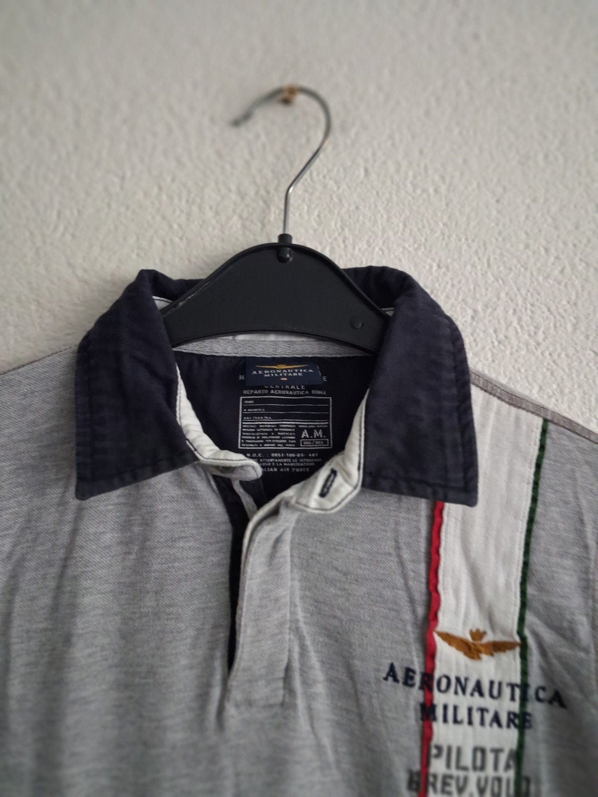 Aeronautica Militare Polo Shirt Grijs Maat XS, Kleding | Heren, Ophalen of Verzenden, Zo goed als nieuw, Maat 46 (S) of kleiner