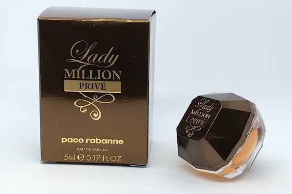 Parfumminiatuur Lady Million PRIVE 5 ml edp Paco. Rabanne, Verzamelen, Parfumverzamelingen, Ophalen of Verzenden, Nieuw, Miniatuur