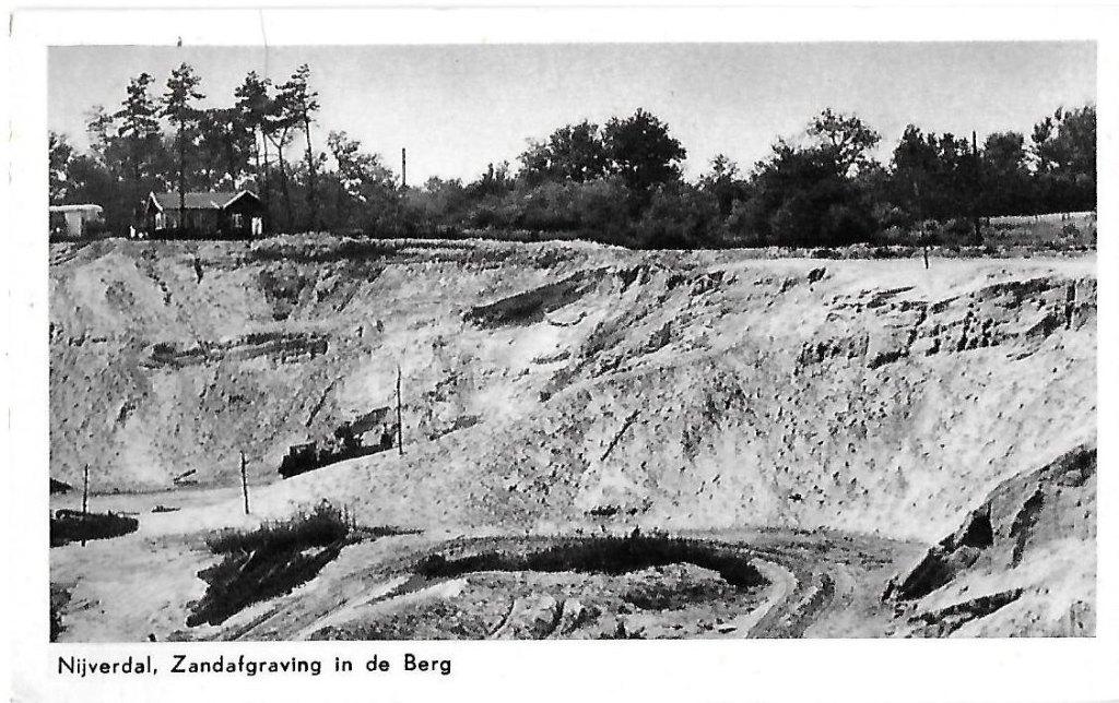 Nijverdal Zandafgraving Oude Gelopen Ansichtkaart ( 8576 ), Verzenden, 1960 tot 1980, Gelopen