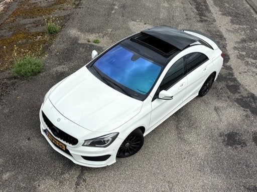 Mercedes-Benz CLA 200 | Apple Carplay | Automaat, Auto's, Zwart, 715 kg, Leder en Stof, Wit