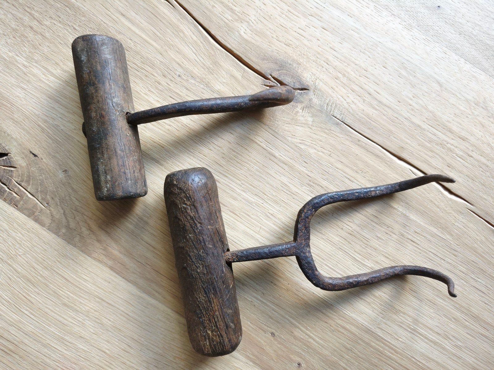 Antieke Balenhaken / Zakkenhaken, Ophalen of Verzenden