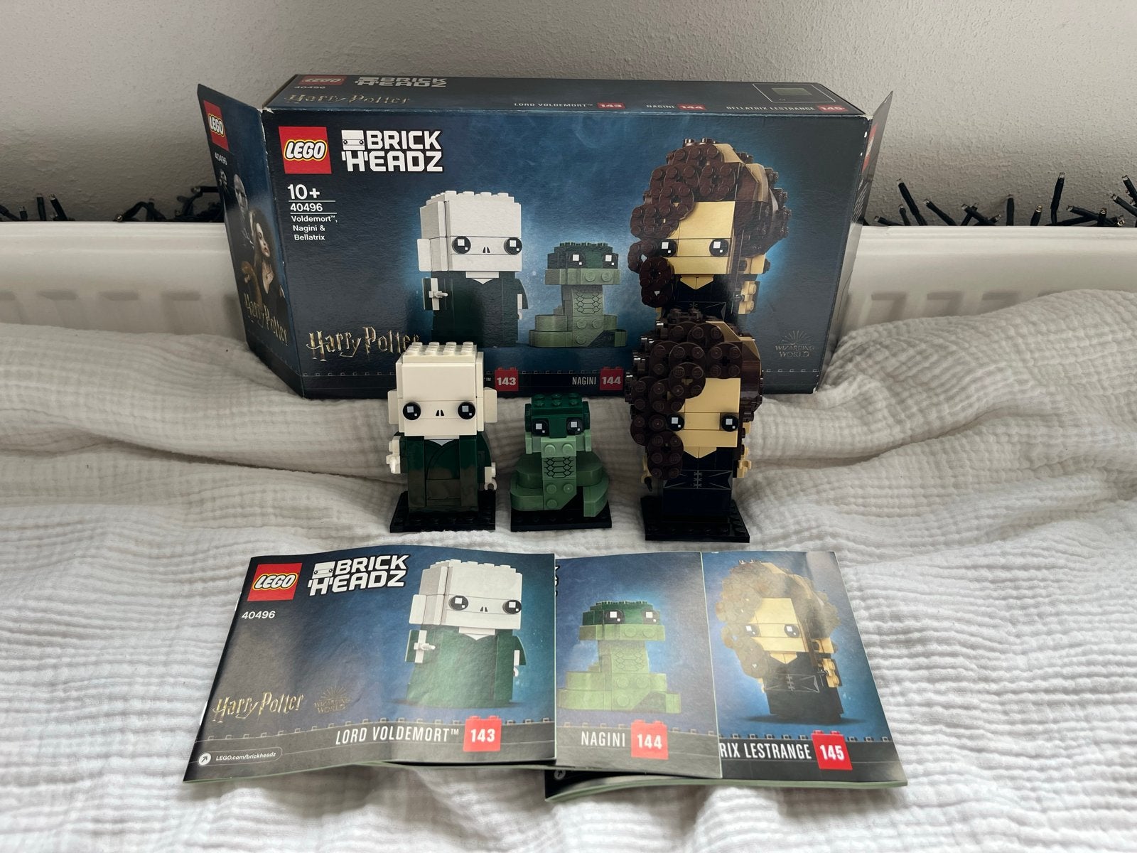 LEGO BrickHeadz Harry Potter 40496 Voldemort Nagini Bellatri, Verzamelen, Harry Potter, Zo goed als nieuw, Actiefiguurtje, Ophalen of Verzenden