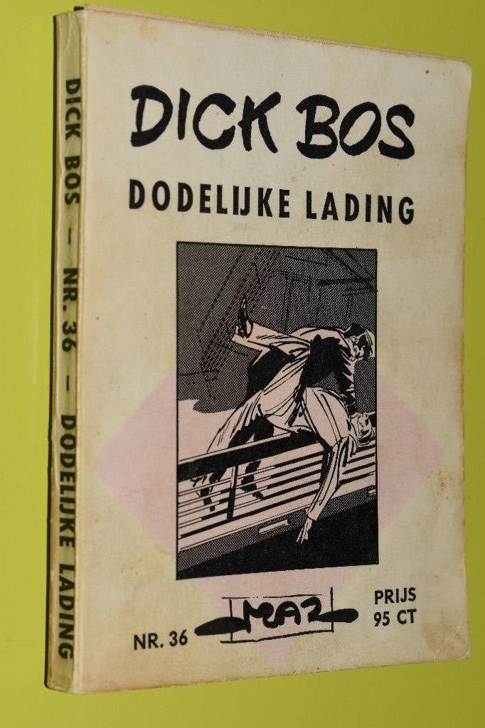 Dick Bos- no 36- Dodelijke Lading 1964-, Gelezen, Dick Bos, Eén stripboek, Ophalen of Verzenden