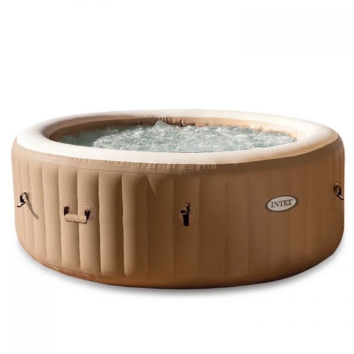 Pure Spa Intex 4 personen z.g.a.n, Ophalen, Zo goed als nieuw, Afdekzeil, Opblaasbaar