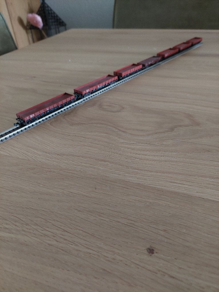 Fleischmann piccolo N lage goederenwagons, Gebruikt, Gelijkstroom, Fleischmann, Wagon